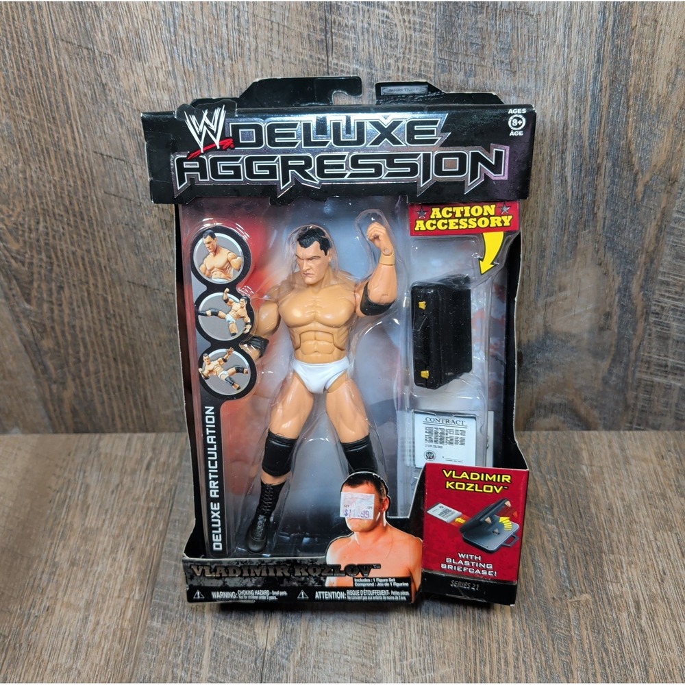 Vladimir Kozlov Action Figure WWE Deluxe Aggression Jakks Pacific 2009 Brand New